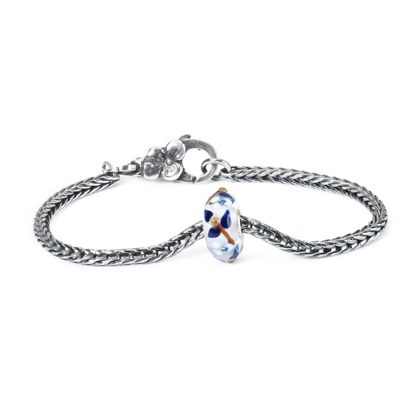 Summer Blossom Silver Bracelet, Flower Clasp