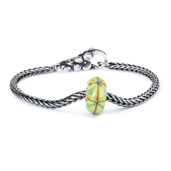 Summer Bushes Silver Bracelet, Flower Clasp