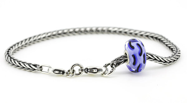 Sapphire Cheetah with Silver Bracelet