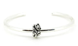 Purrfectly Relaxed Spacer with Silver Bangle