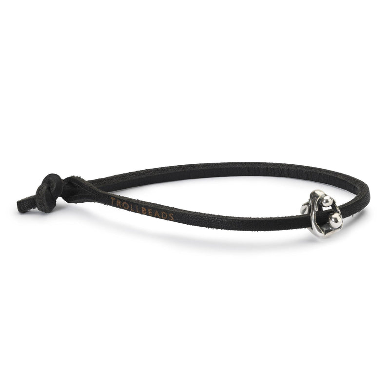 Paternity Leather Bracelet Black