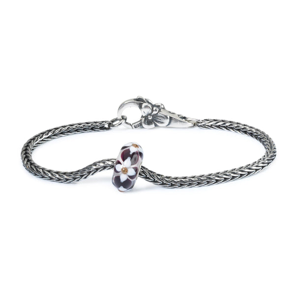 Summer Flourish SIlver Bracelet, Flower Clasp