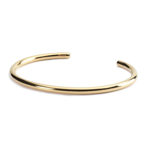 GOLD PLATED BANGLE WITH 2 X SILVER SPACERS