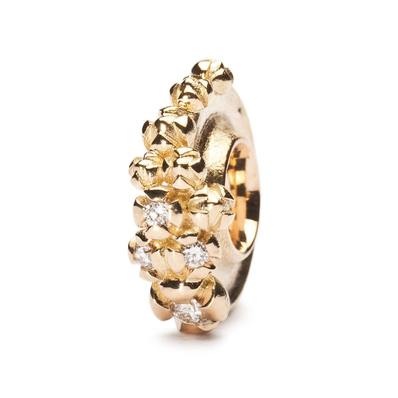 Gold Bougainvillea with Diamonds - Bead/Link