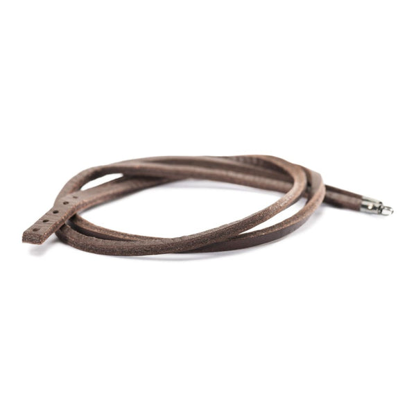 Leather Bracelet Brown/Silver - Bracelet