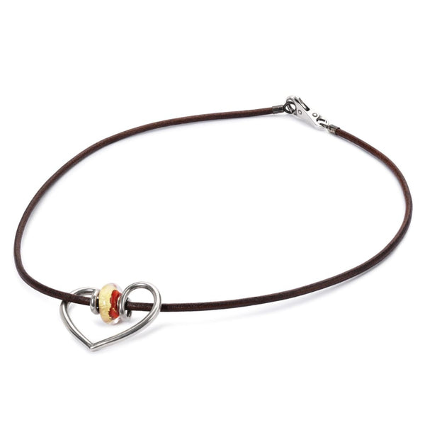 Leather Necklace Brown - Necklace