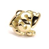 Letter Bead S Gold - Bead/Link