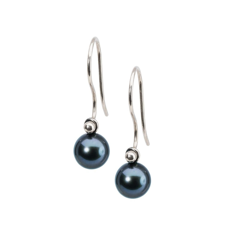 Peacock Pearl Round Drops - Earring