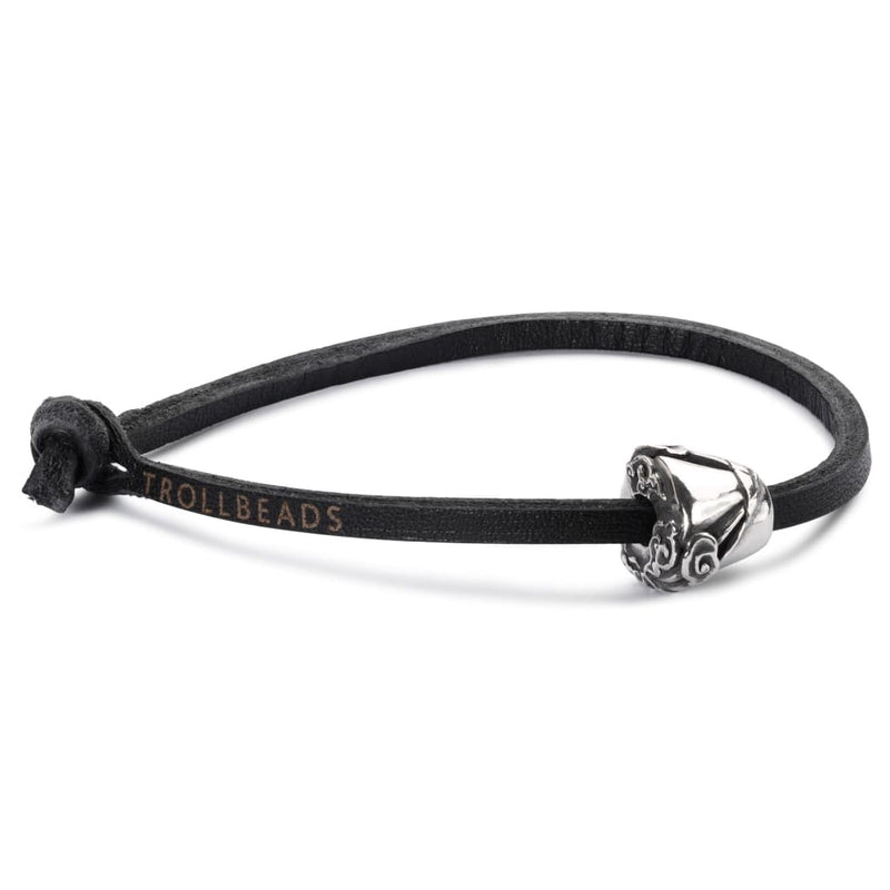 Single Leather Bracelet Black - Bracelet