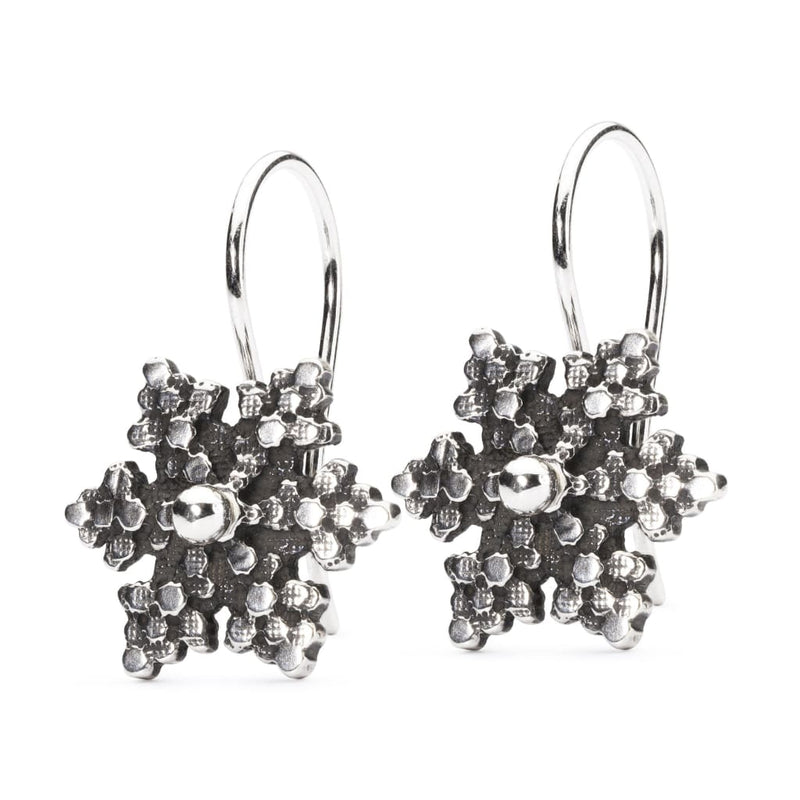 Snow Star Earrings with Silver Earring Hooks - BOM Earring