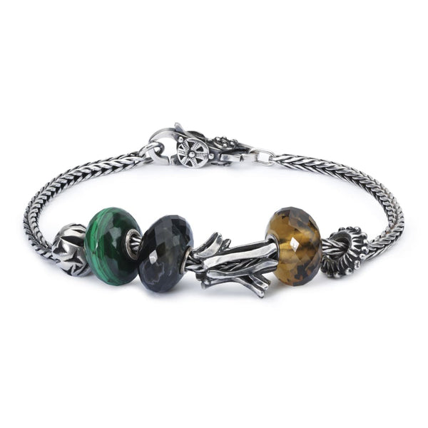Sterling Silver Bracelet with Gemstones and Sterling Silver 